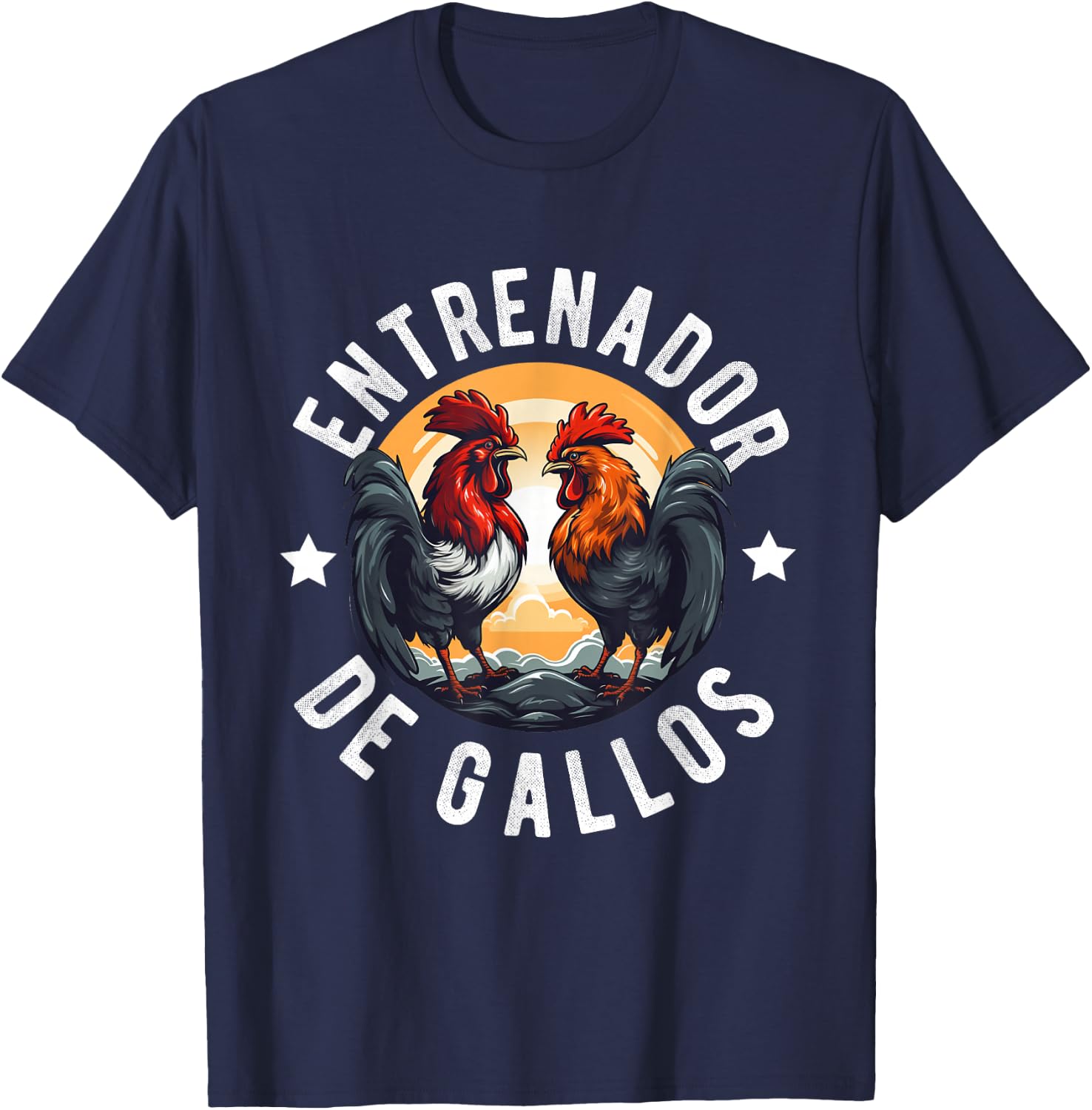 Gallero Hombre Papá Padre Tío Gallero Pelea De Gallos T-Shirt - T-Shirt | Navy