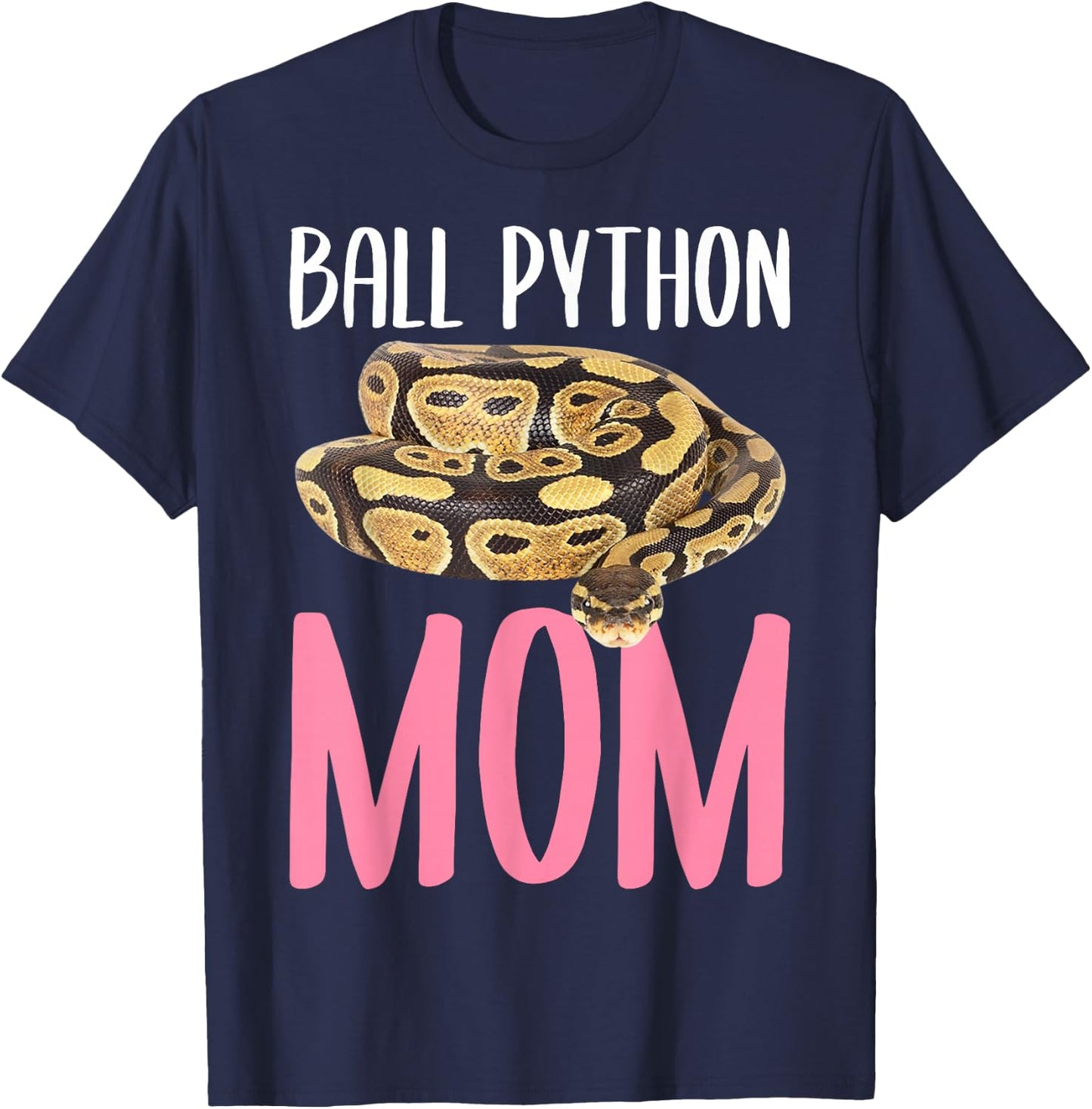 Ball Python Mom Snake T-Shirt - T-Shirt | Navy
