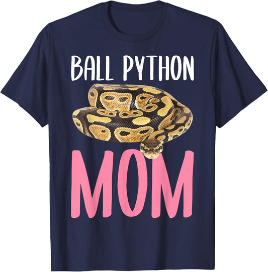 Ball Python Mom Snake T-Shirt - T-Shirt | Navy