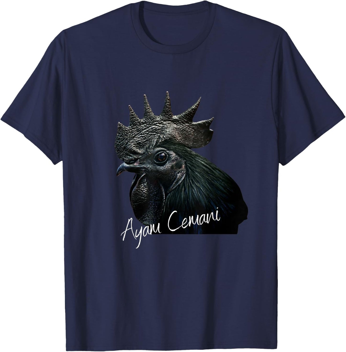 Ayam Cemani Black Chicken Keeper T-Shirt - T-Shirt | Navy