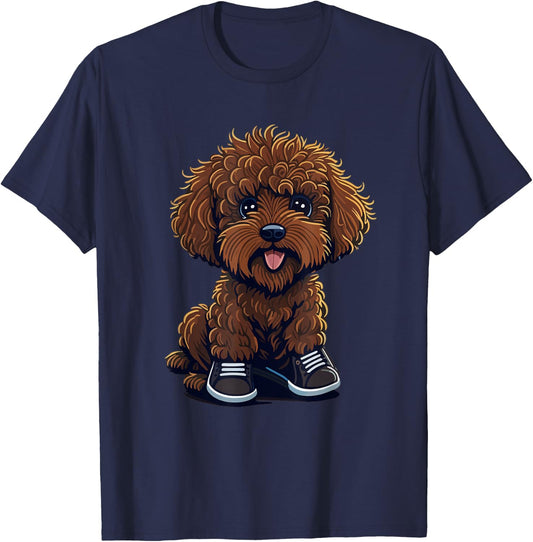 Mini Golden Doodle Must Haves Clothes Fan Mini Goldendoodle T-Shirt - T-Shirt | Navy