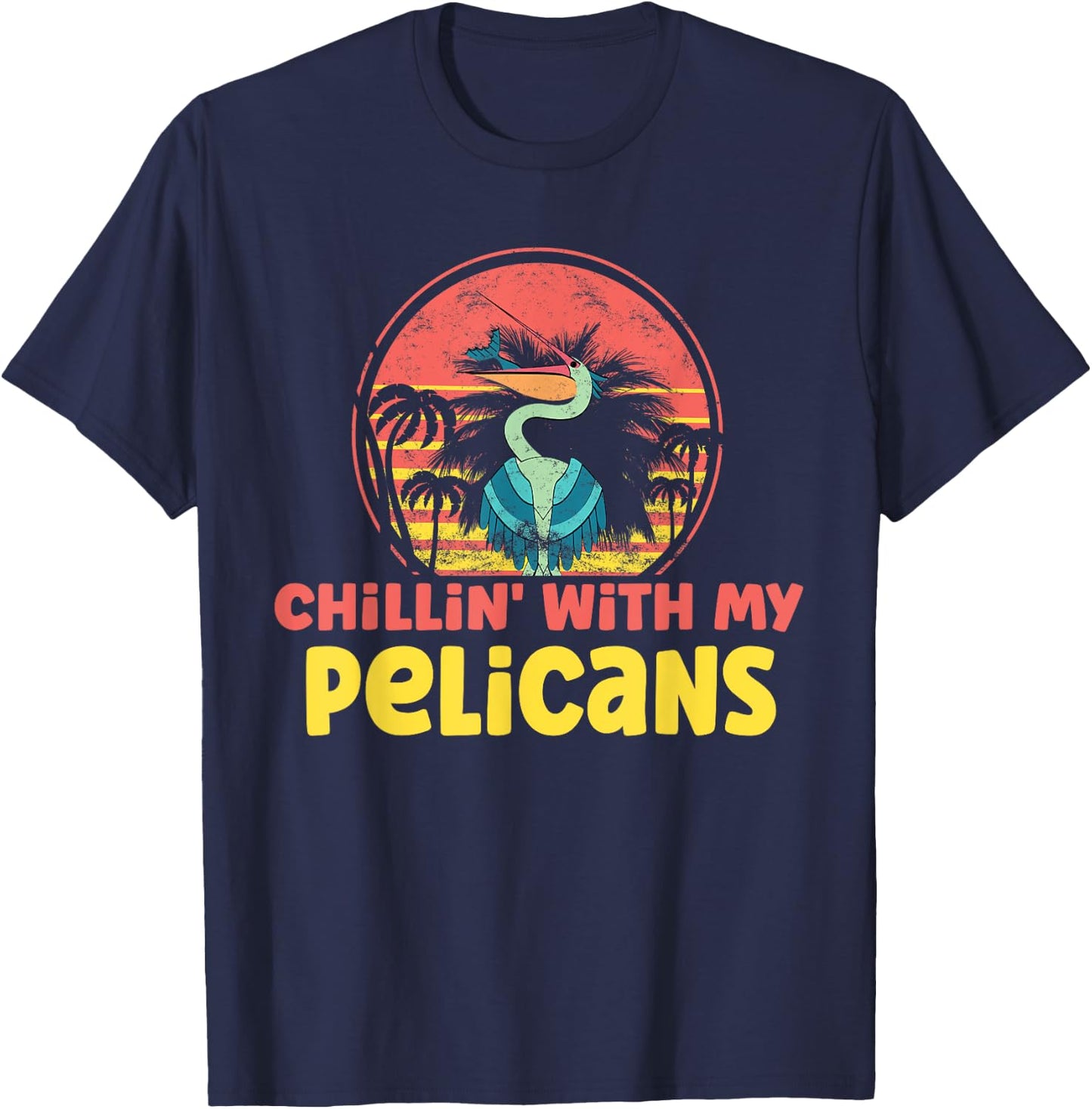 Pelican Hawaiian T-Shirt - T-Shirt | Navy