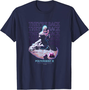 Poltergeist II Carol Ann They're Back Phone Call Halloween T-Shirt - T-Shirt | Navy