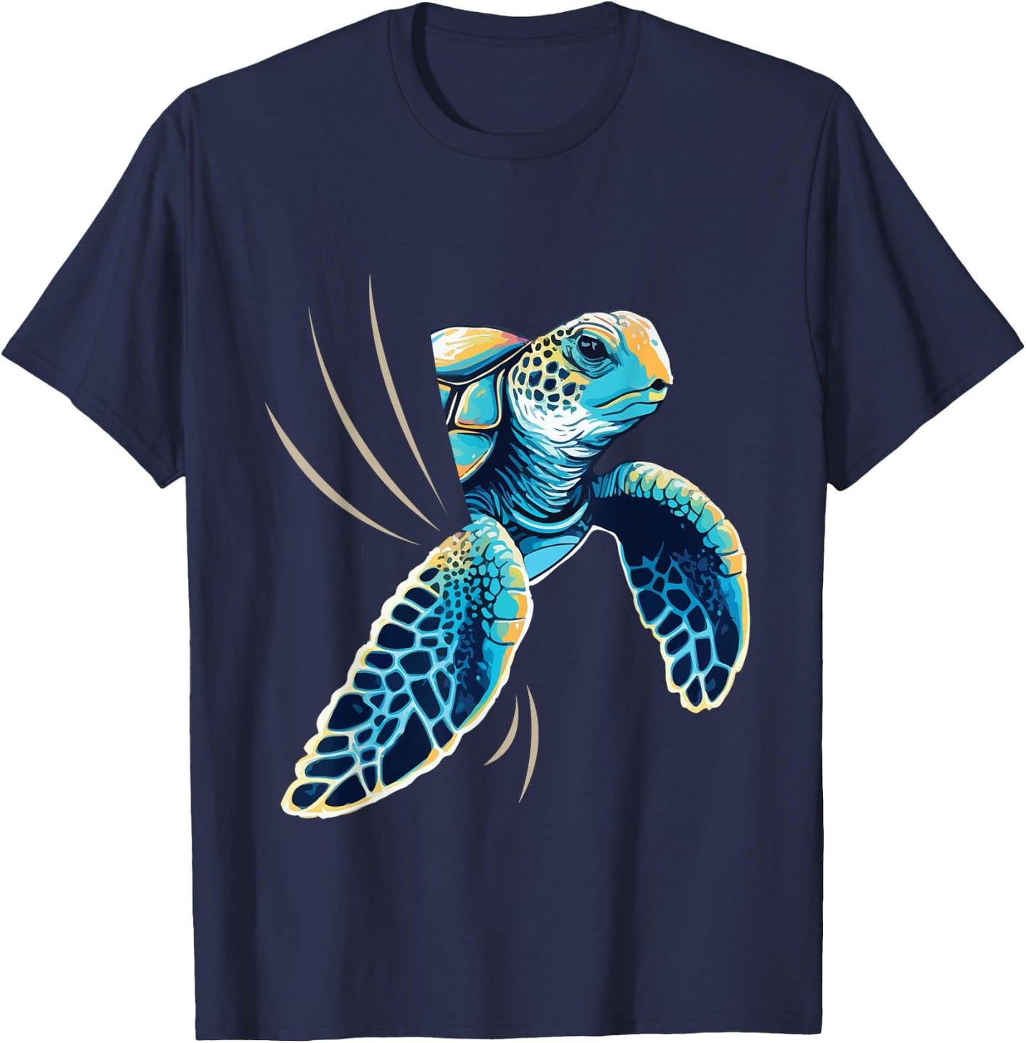 Sneaking Turtle - Zoologist Zookeeper Beach Ocean Sea Lover Men Women Kids T-Shirt - T-Shirt | Navy