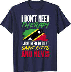 St Kitts and Nevis Flag T-Shirt - T-Shirt | Navy