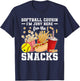 Softball Cousin Funny Cousin Of A Softball Player Cousin T-Shirt - T-Shirt | Navy