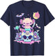 Pastel Goth Axolotl Creepy Gothic Kawaii Anime Aesthetic T-Shirt - T-Shirt | Navy