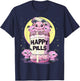 Pastel Goth Kawaii Cute Happy Pills Baphomet T-Shirt - T-Shirt | Navy