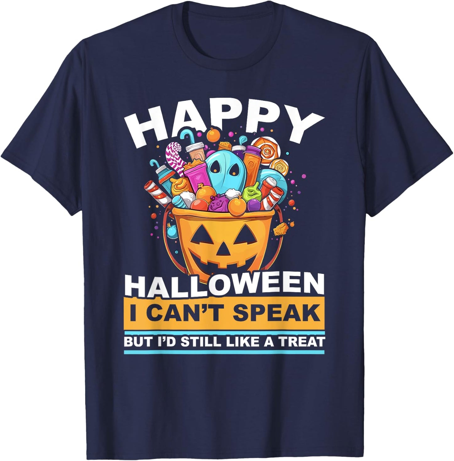 Autism Halloween Puzzle Trick Or Treat Autism Awareness T-Shirt - T-Shirt | Navy