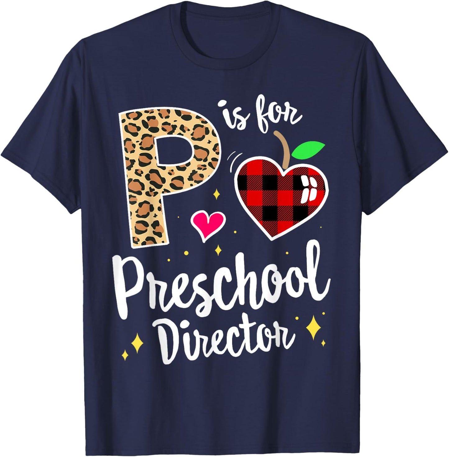 Preschool Director Back to School Daycare Appreciation Thank T-Shirt - T-Shirt | Navy