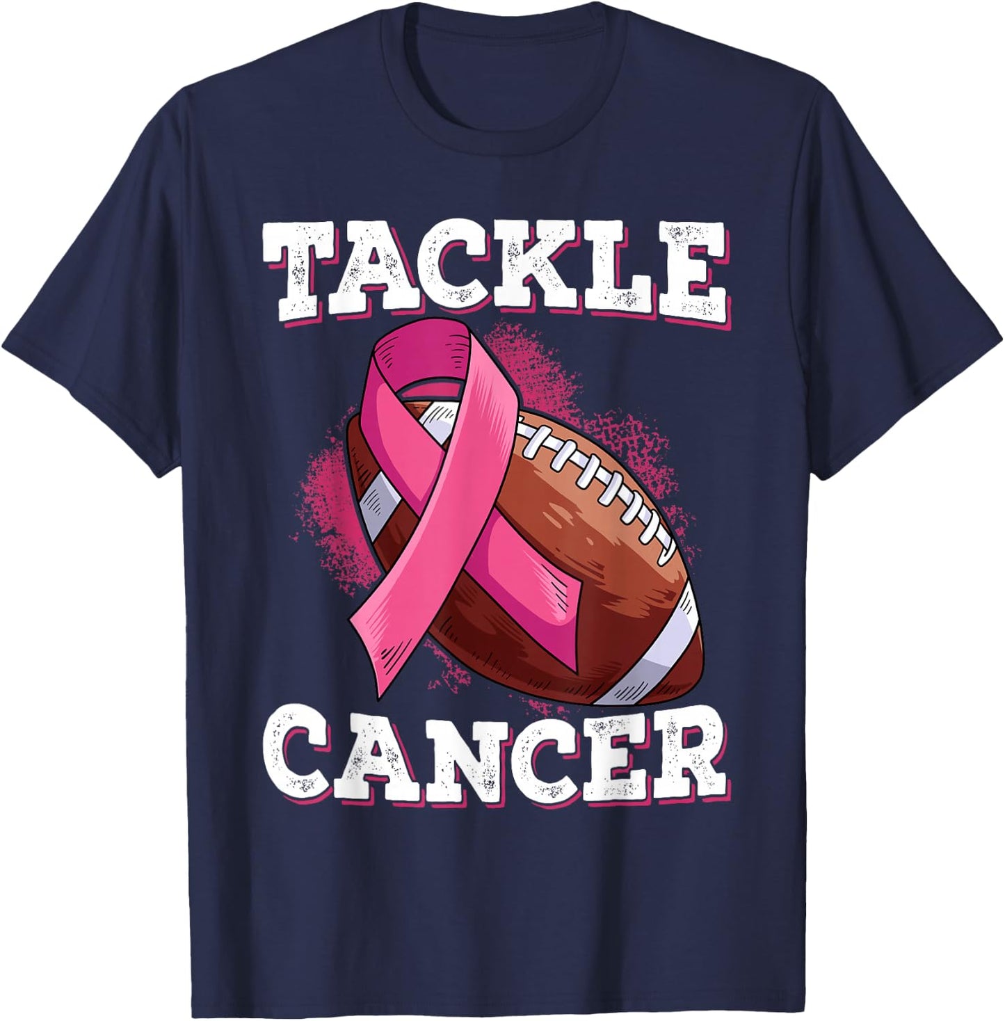 Tackle Breast Cancer T-Shirt - T-Shirt | Navy