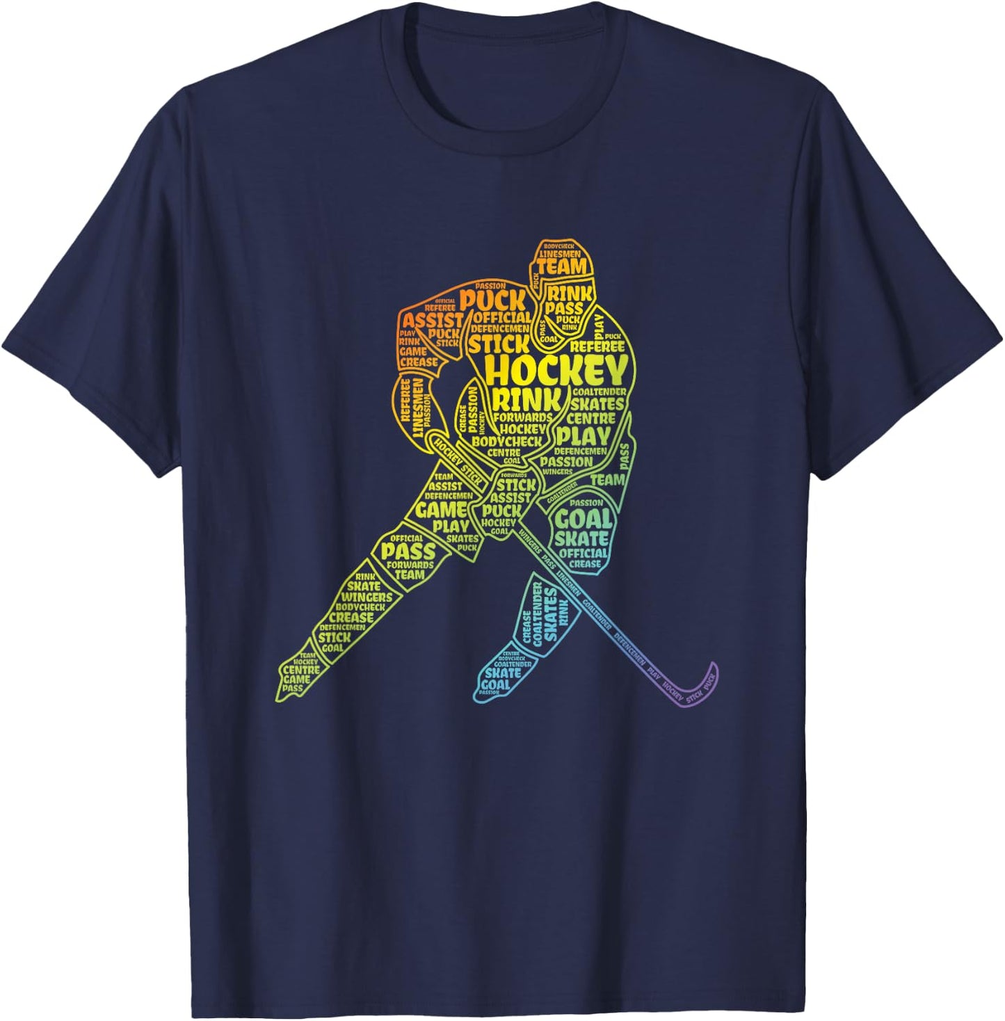 Ice Hockey Boy T-Shirt - T-Shirt | Navy
