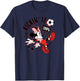 Disney Minnie Mouse Sports Soccer Kickin' It 100% Football T-Shirt - T-Shirt | Navy