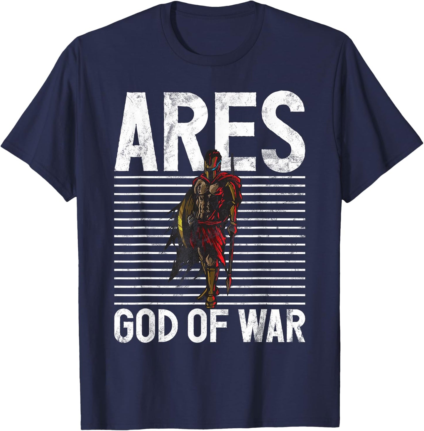 Ares God Of War Greek Mythology Gifts Ancient Olympian T-Shirt - T-Shirt | Navy