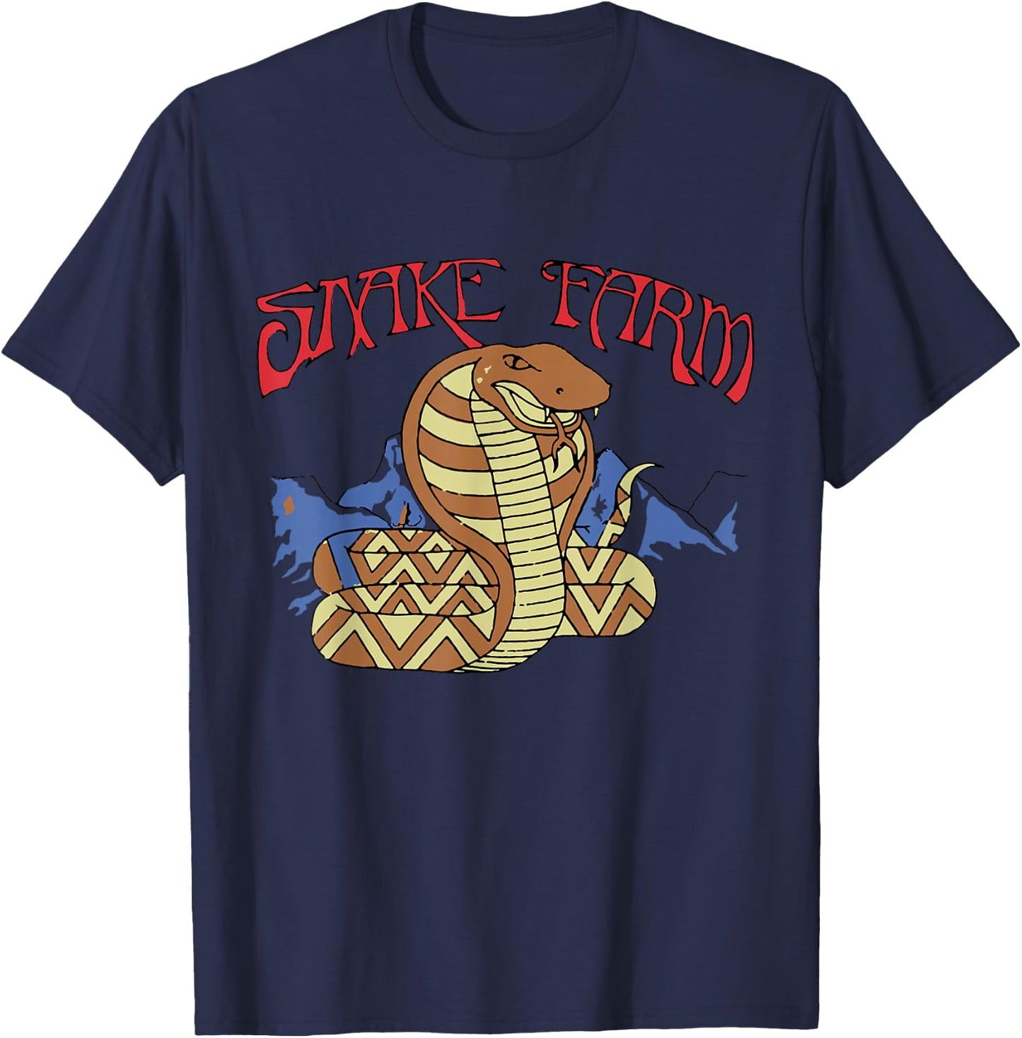 SNAKE FARM | Rock Music T-Shirt - T-Shirt | Navy