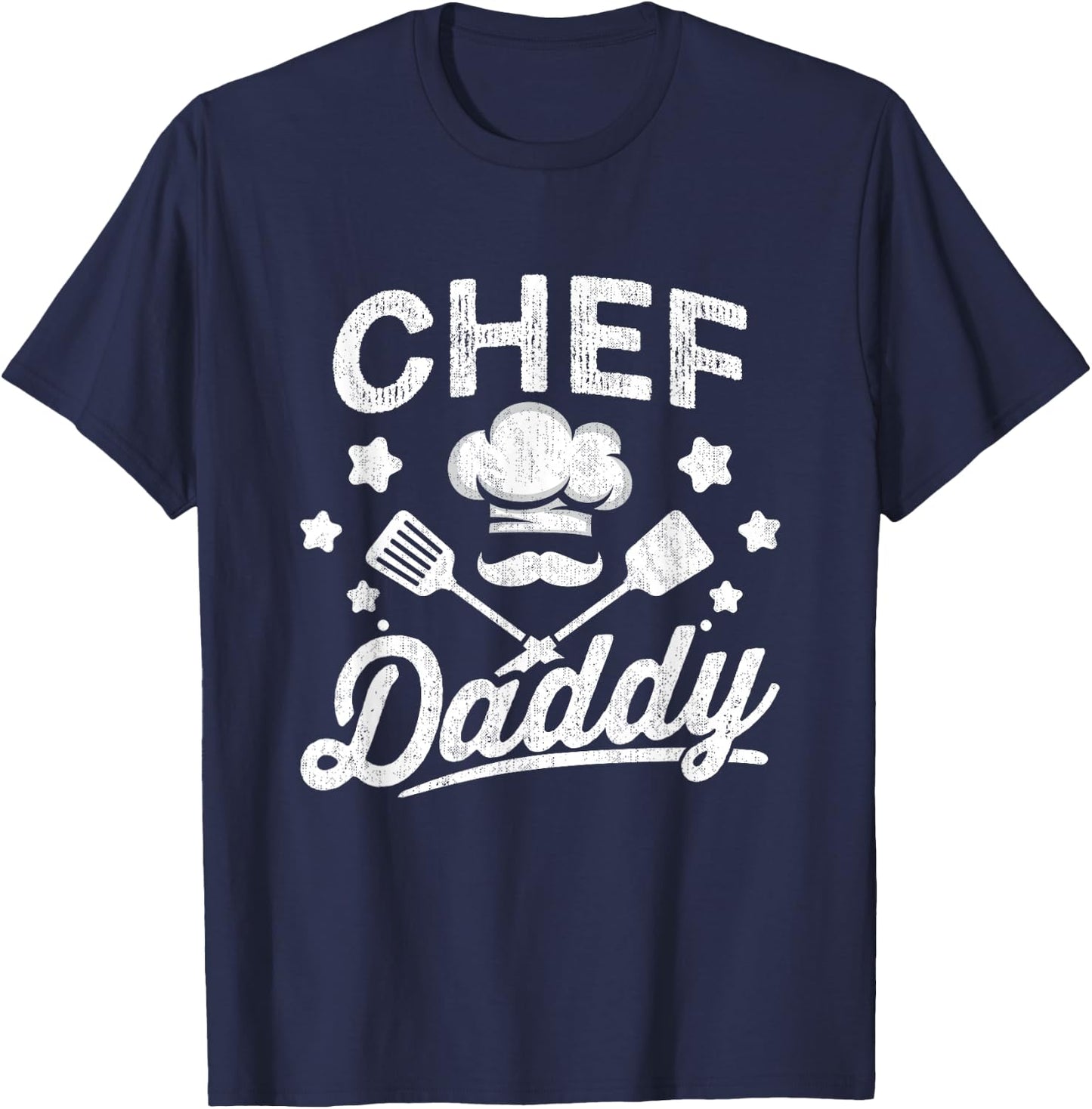 Chef Dad Daddy Head Chef Cook Cooking Sous Chef Grandpa T-Shirt - T-Shirt | Navy