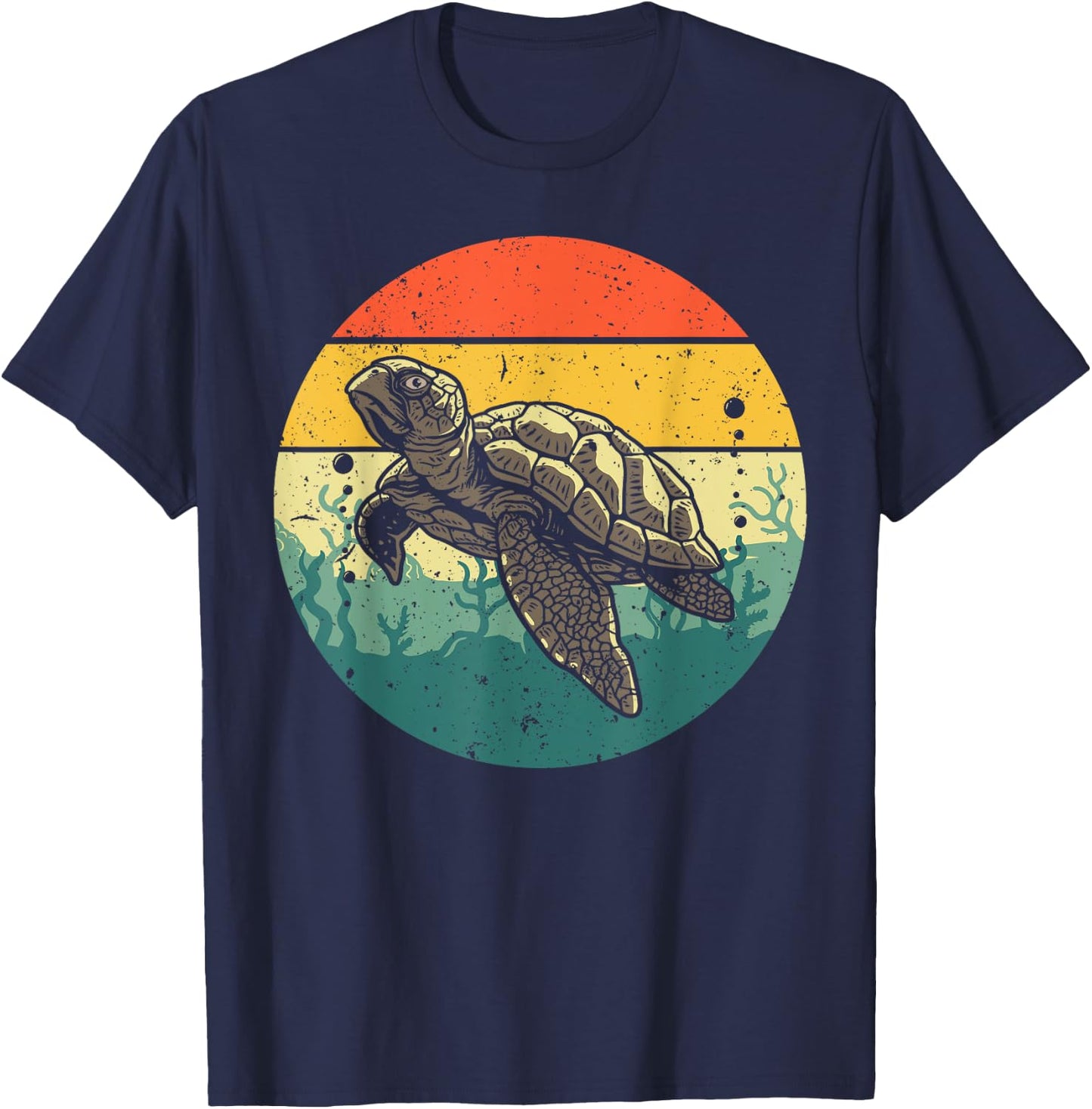 Cool Sea Turtle Women Tortoise Sea Animal Zookeeper T-Shirt - T-Shirt | Navy
