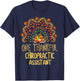 Rainbow One Thankful Chiropractic Assistant Thanksgiving T-Shirt - T-Shirt | Navy