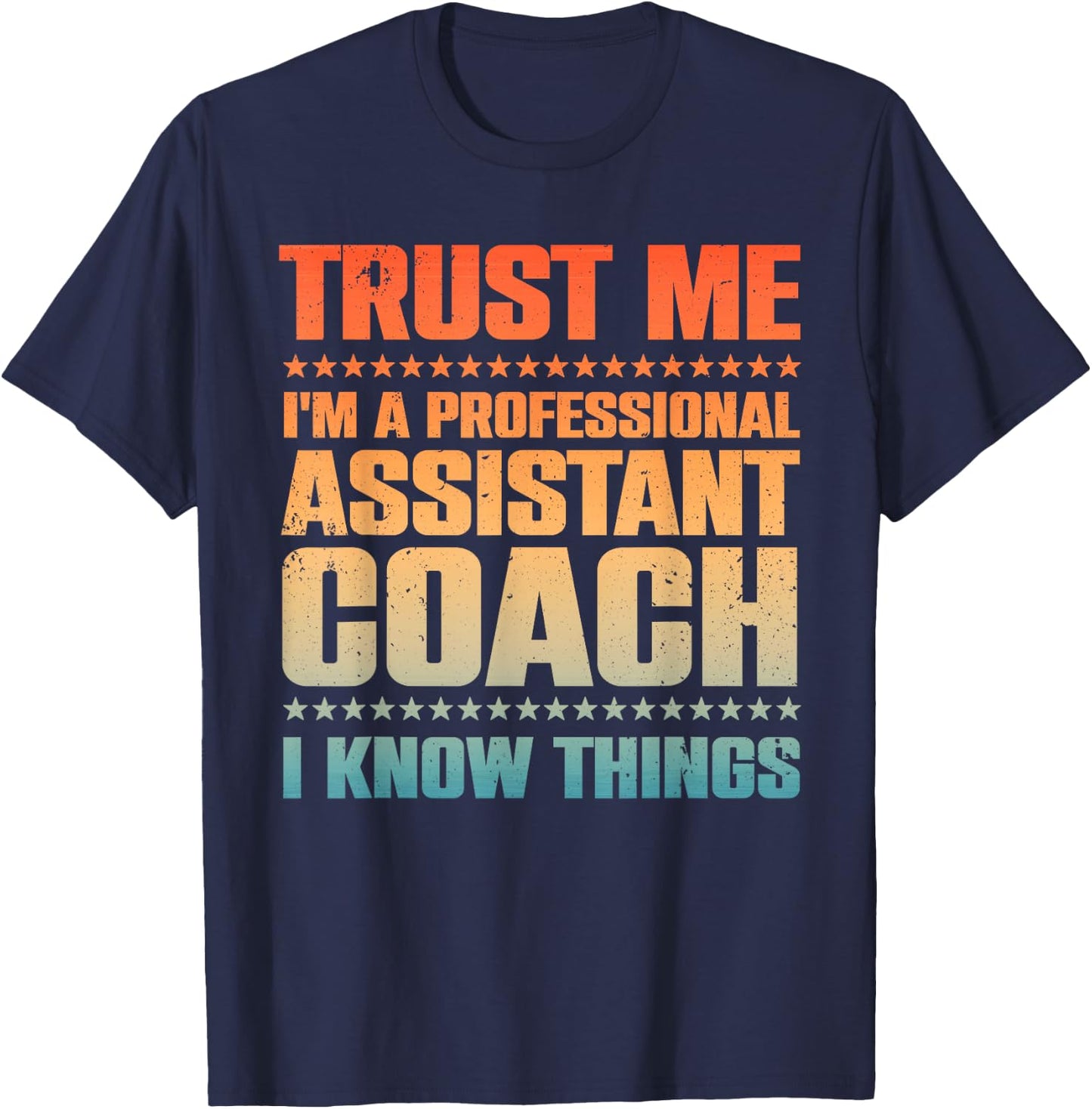 Cute Assistant Coach Women Softball Baseball Coaches T-Shirt - T-Shirt | Navy