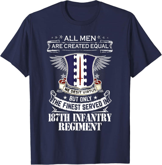 187th Infantry Regiment US Army T-Shirt - T-Shirt | Navy
