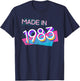 Made in 1983 – Retro Vintage 80s Birthday Party T-Shirt - T-Shirt | Navy