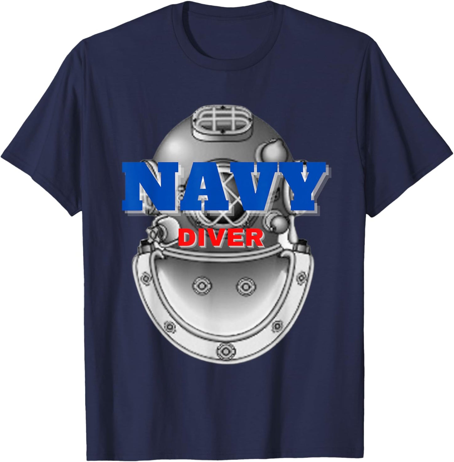 Divers Helmet Navy Diver T-Shirt - T-Shirt | Navy