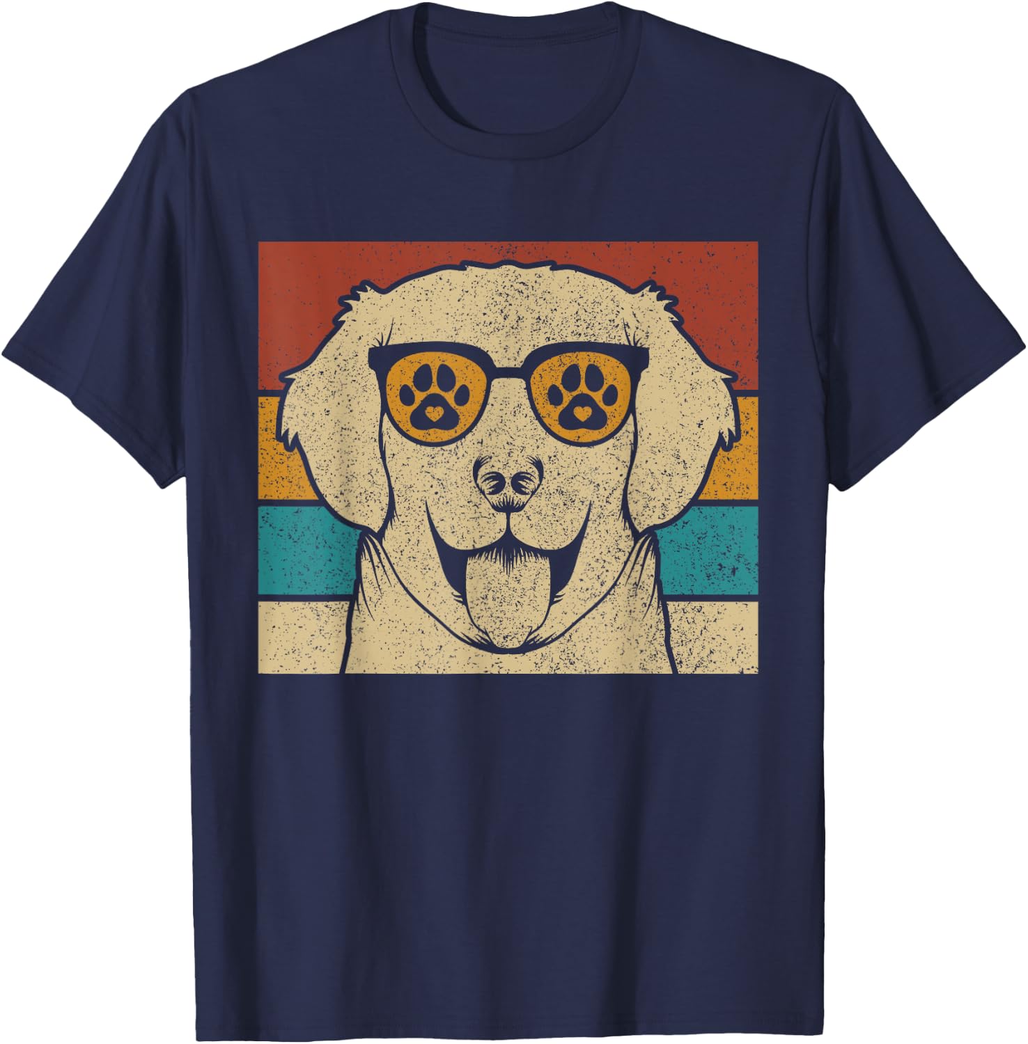 Dog Lover Owner Pet Outfit Animal Vintage Labrador Retriever Women Kids T-Shirt - T-Shirt | Navy
