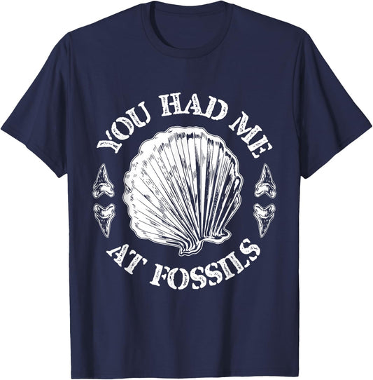 Fossiling Paleontologist Fossil Collector Fossil Hunting T-Shirt - T-Shirt | Navy