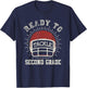 Ready To Tackle 2nd Grade Back To School Football T-Shirt - T-Shirt | Navy