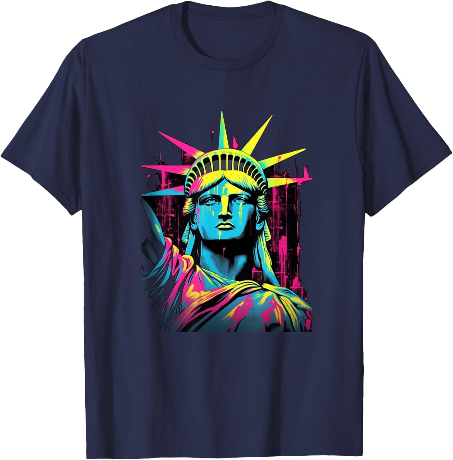 Statue Of Liberty in New York NYC T-Shirt - T-Shirt | Navy