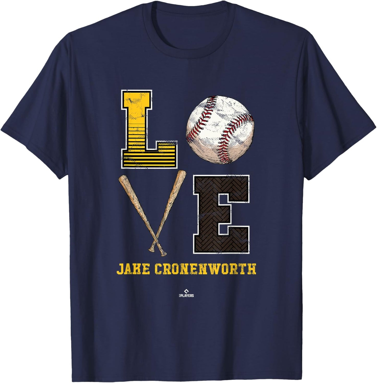 Love Jake Cronenworth Jake Cronenworth San Diego MLBPA T-Shirt - T-Shirt | Navy