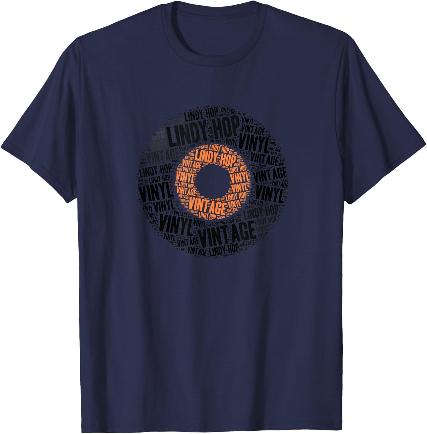 Vintage Lindy Hop Swing Dance T-Shirt - T-Shirt | Navy