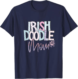 Irish Doodle Mom T-Shirt - T-Shirt | Navy