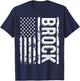 Brock Last Name Funny Surname Team Brock Family Reunion T-Shirt - T-Shirt | Navy