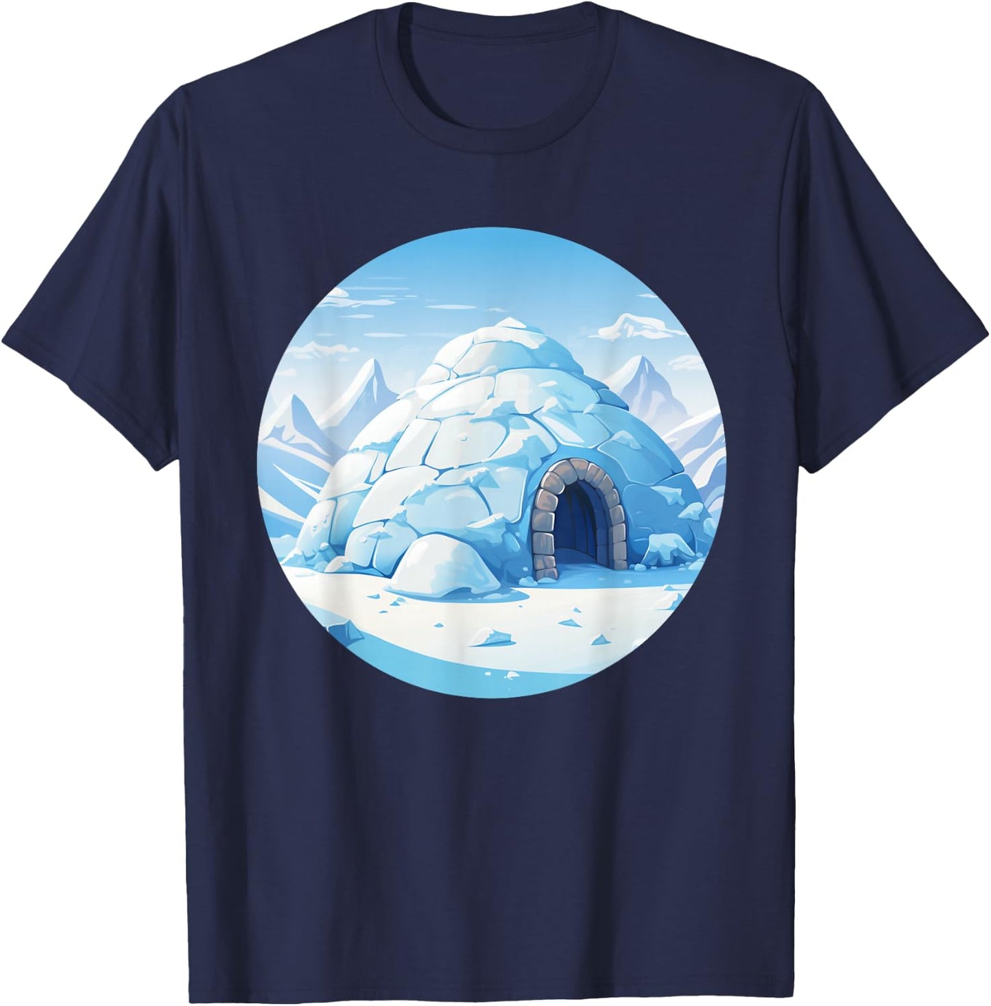 Funny snow Igloo Costume for Boys and Girls T-Shirt - T-Shirt | Navy