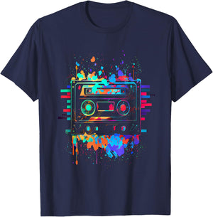 90s 80s Theme Party Outfit Costume T-Shirt - T-Shirt | Navy