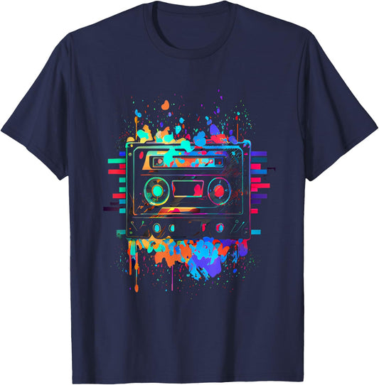 90s 80s Theme Party Outfit Costume T-Shirt - T-Shirt | Navy