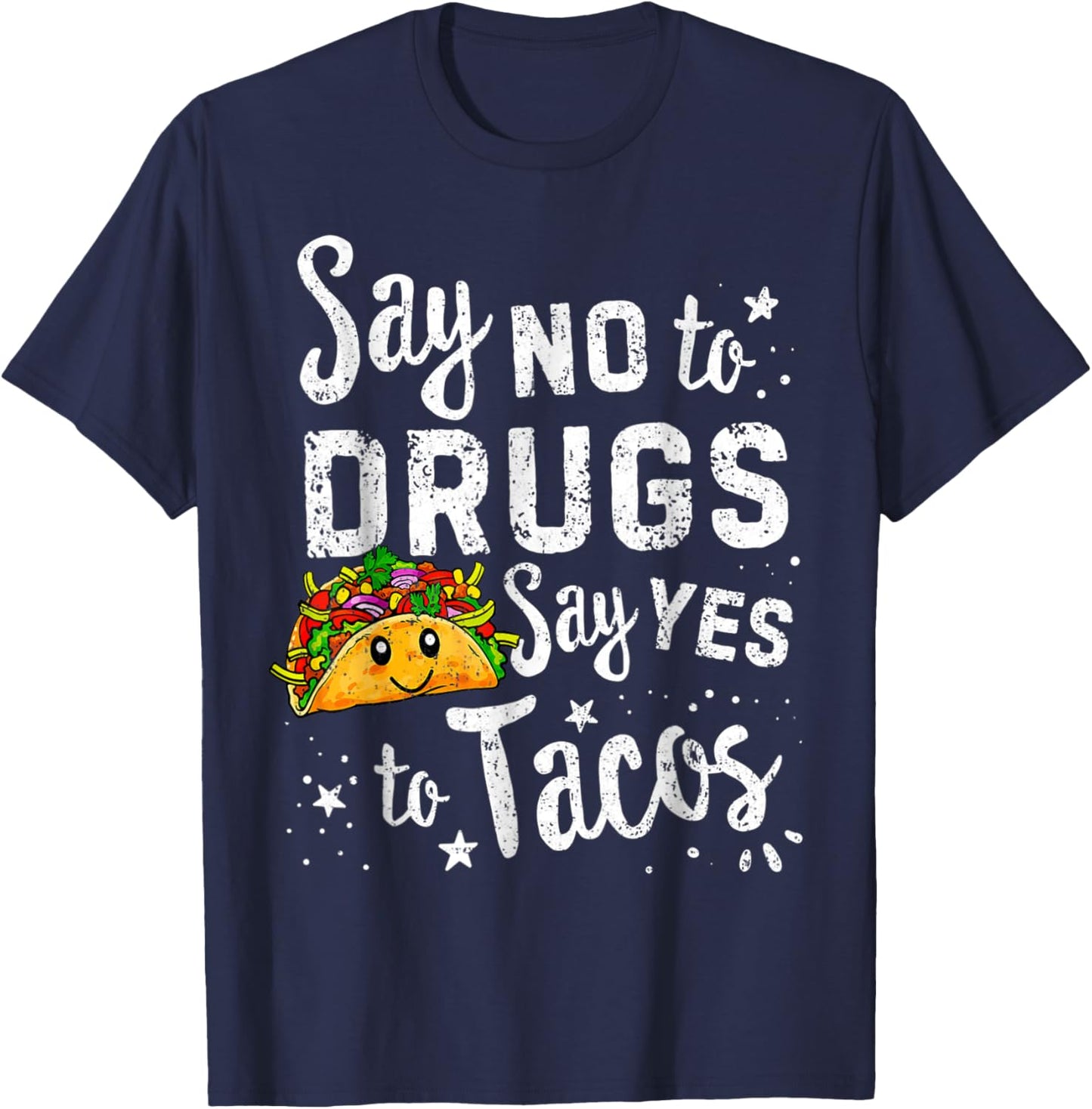 Say Yes To Tacos Say No To Red Ribbon Week Kids Boys Girls T-Shirt - T-Shirt | Navy