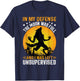 Funny In My Defense Werewolf Halloween Moon Men, Women T-Shirt - T-Shirt | Navy