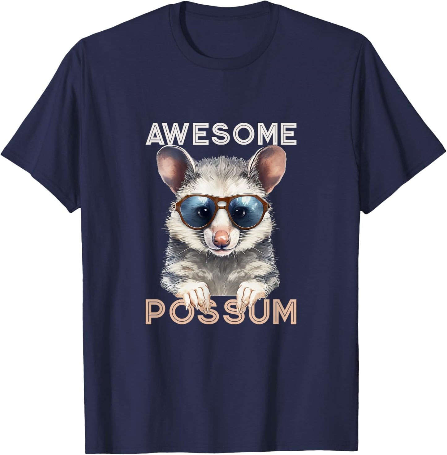 Funny Possum Shirts Men Awesome Possum Opossum T-Shirt - T-Shirt | Navy