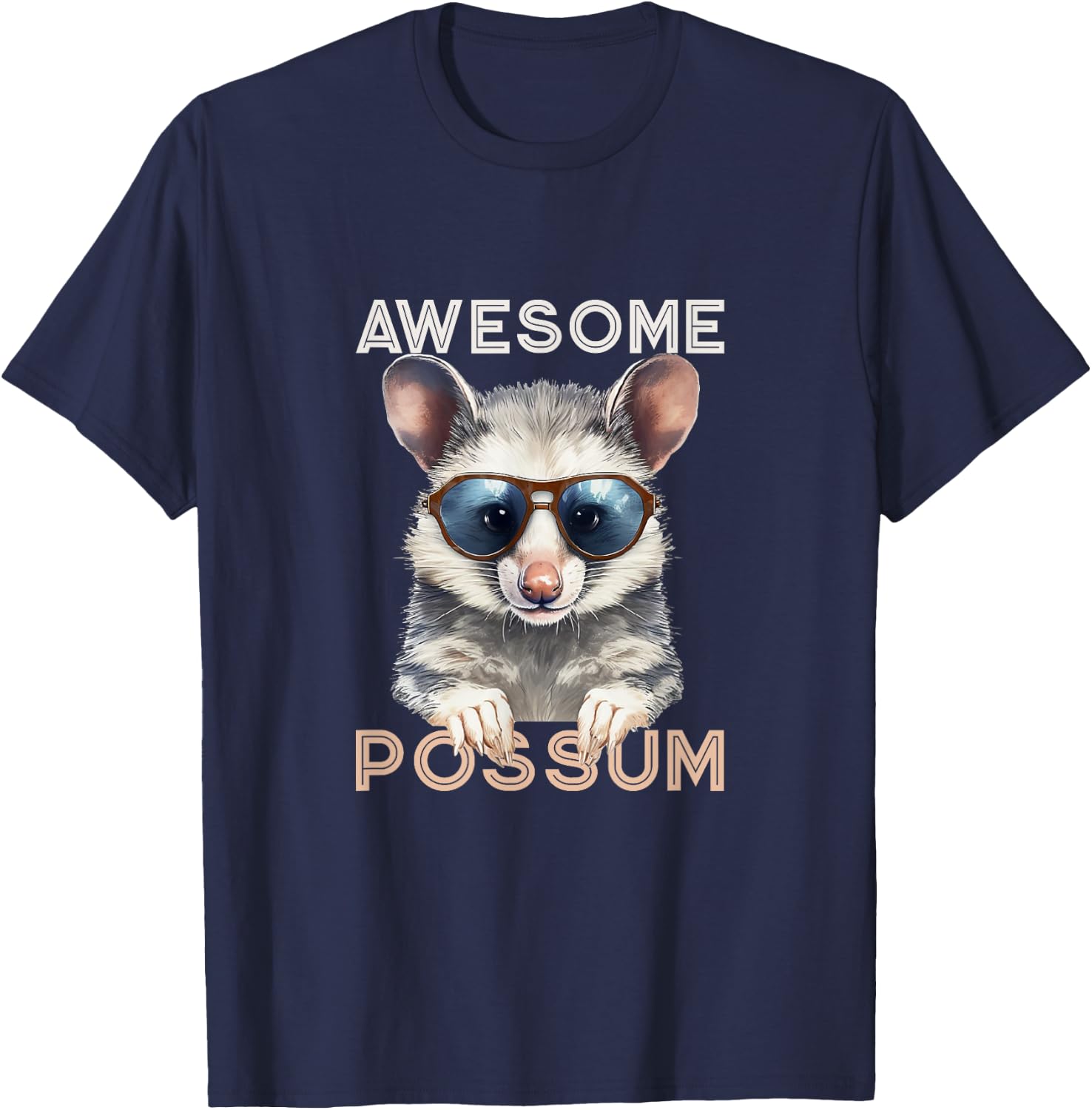 Funny Possum Shirts Men Awesome Possum Opossum T-Shirt - T-Shirt | Navy