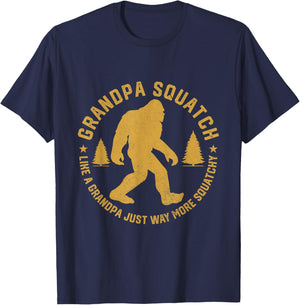 Grandpasquatch Like A Grandpa Just More Squatchy T-Shirt - T-Shirt | Navy