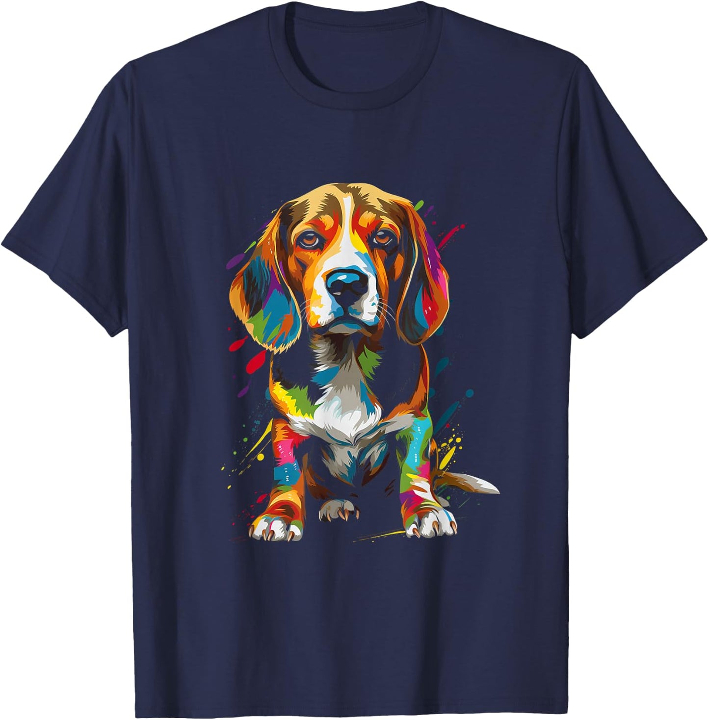Beagle dog breed dog walking pet fan T-Shirt - T-Shirt | Navy