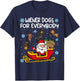 Wiener Dogs for Everybody Santa Funny Christmas Dachshund T-Shirt - T-Shirt | Navy