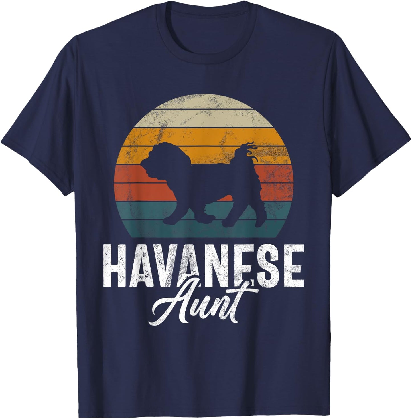 Havanese Aunt T-Shirt - T-Shirt | Navy