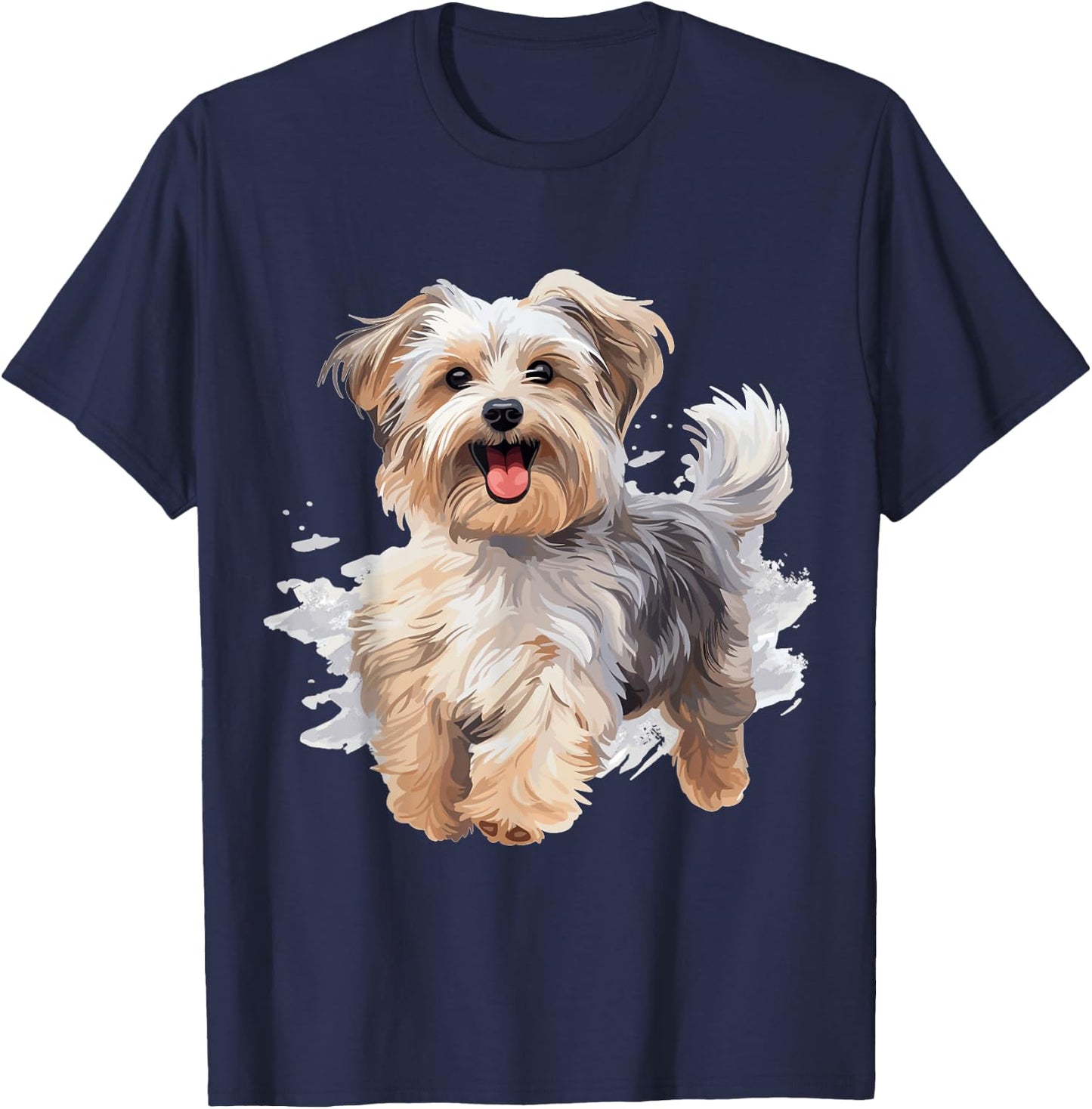 Morkie Dog Breed Pet Cute Graphic T-Shirt - T-Shirt | Navy