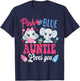 Pink Or Blue Auntie Loves Your shirt Elephant Gender Reveal T-Shirt - T-Shirt | Navy