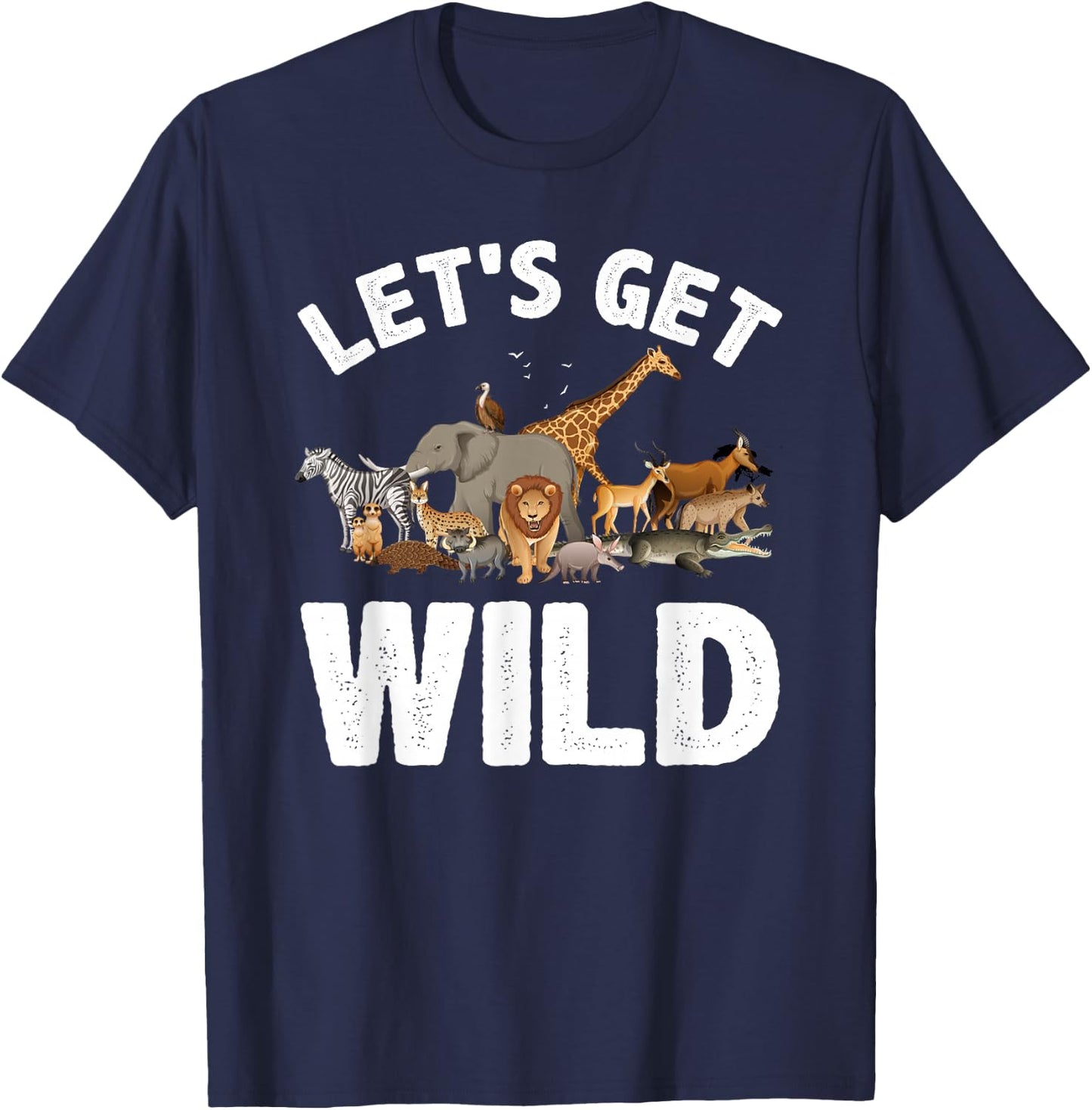 Cool Safari Animal Women Zoo Jungle Wildlife Lover T-Shirt - T-Shirt | Navy