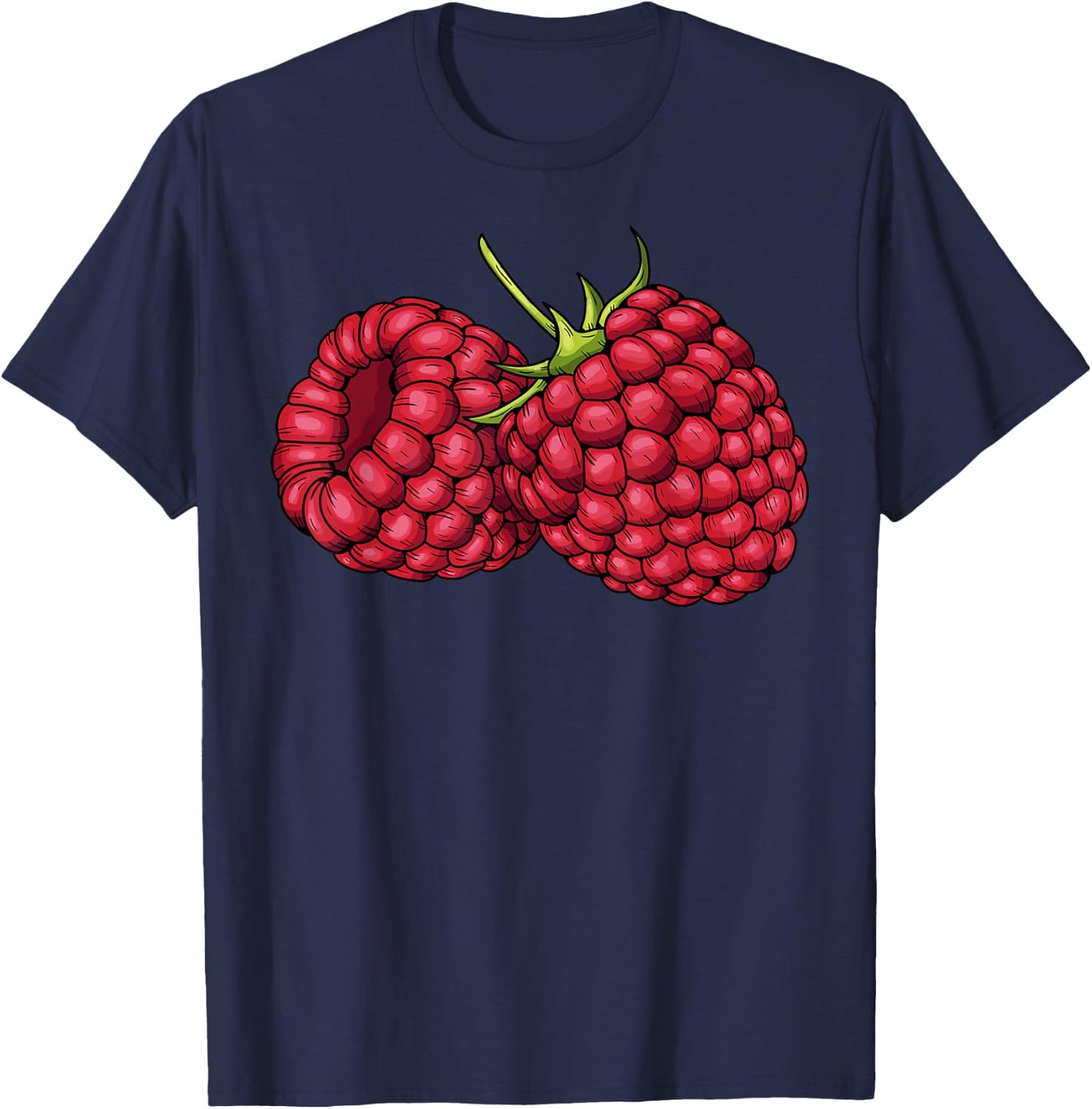Sweet Raspberry Halloween Fruit Costume Raspberry Team T-Shirt - T-Shirt | Navy