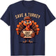Save A Turkey Eat Pizza, Funny Thanksgiving Vegetarian Vegan T-Shirt - T-Shirt | Navy